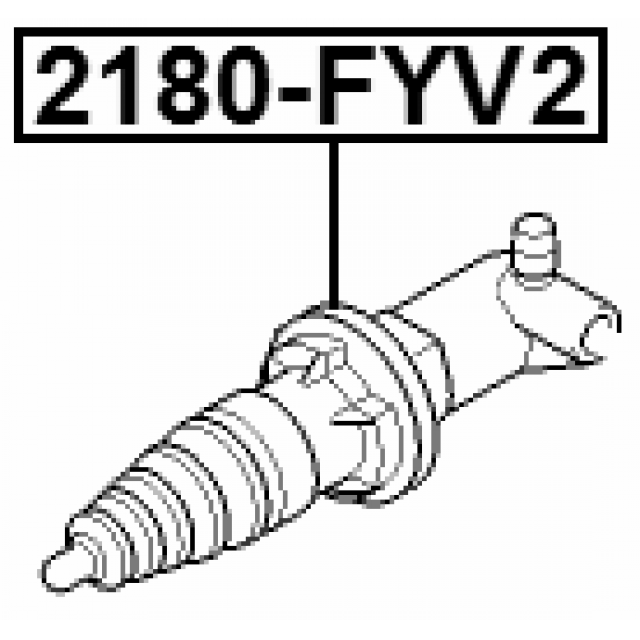 New Clutch Slave Cylinder For Ford Ranger 2011-> Febest PX TKE