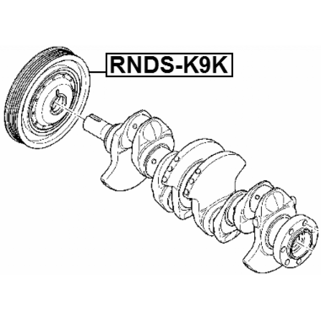 Crankshaft Belt Pulley Fits Renault 1.5 Dci Nissan Qashqai NV200 Kangoo German Quality