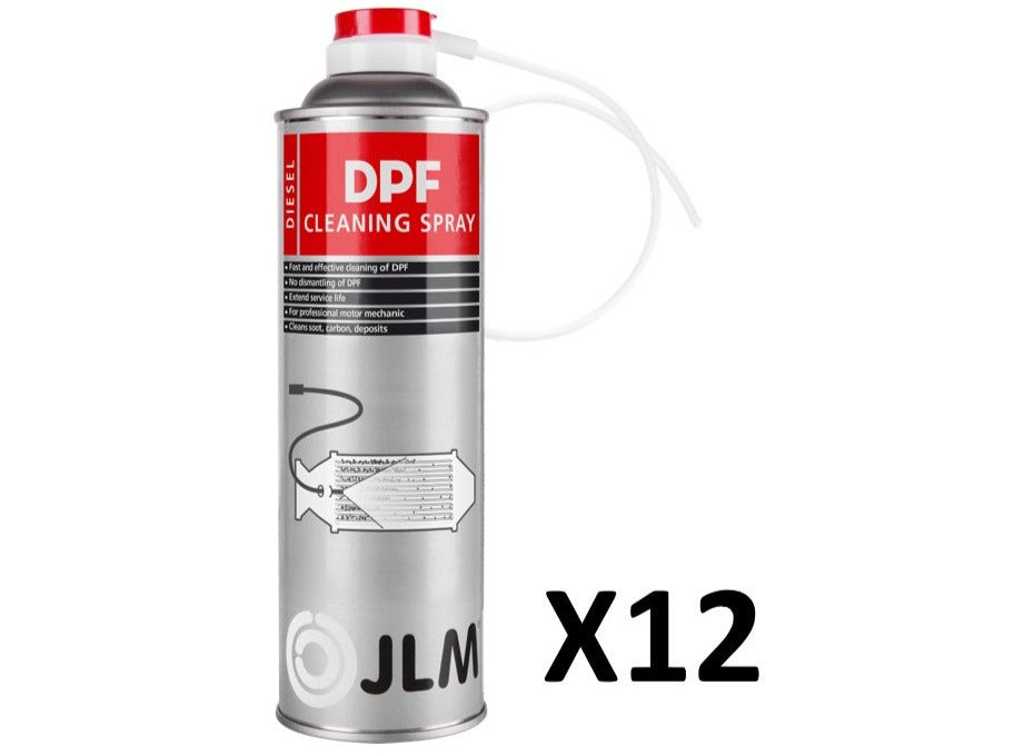 JLM Diesel Exhaust Filter DPF Spray Cleaner Solution X12 Box 400ml Cans