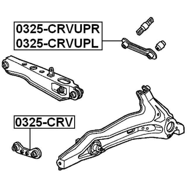 Rear LH RH Control Track Link Arm Fits Honda CR-V Civic -2006