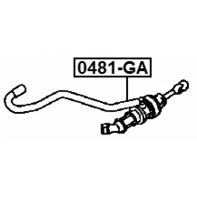 Clutch Master Cylinder For Mitsubishi ASX Lancer Outlander Febest 2345A025