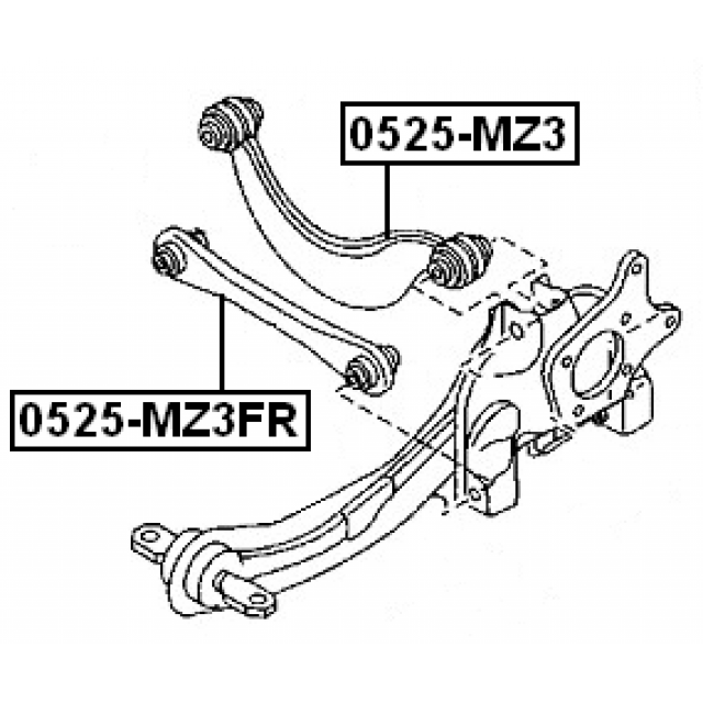 Rear Track Control Arms Fits Ford Focus Kuga Mazda 3 C30 S40 X2 Pair