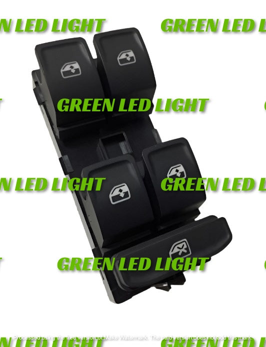 Master Power Window switch drivers for Skoda Superb Octavia Karoq Green light