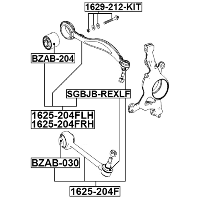 Mercedes C Class GLK Fits Front Upper Left Suspension Control Arm LH 2008-15