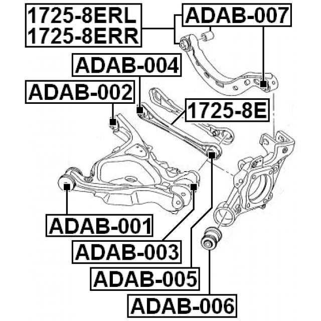 For Rear Right Upper Suspension Track Control Arm Audi A4 S4 B6 B7 Seat EXEO