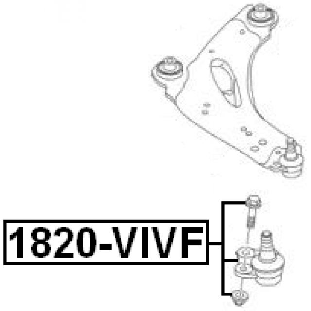 Front Lower Arm Ball Joint LH/RH For Vauxhall Vivaro Trafic 2