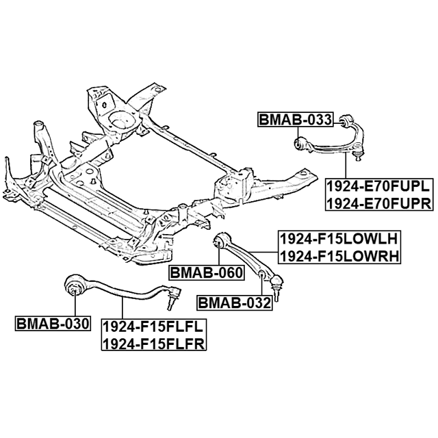 Front Lower Left & Right Suspension Control Arms Fits BMW X5 X6 F15 F16 F85