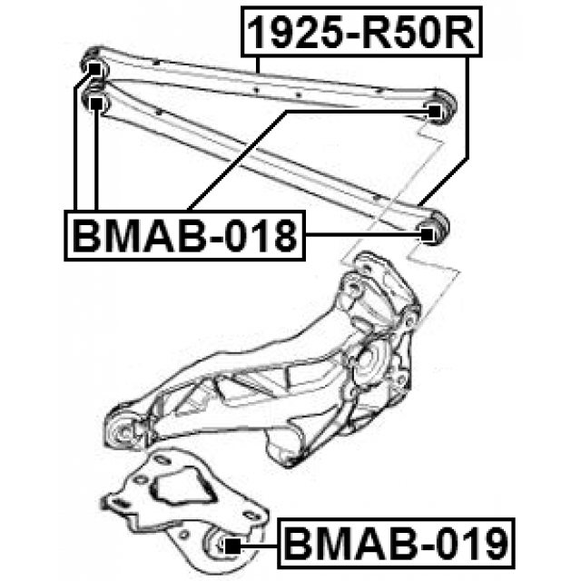 MINI R50 R53 R56 Fits Rear Upper Lower Left & Right Suspension Control Arm