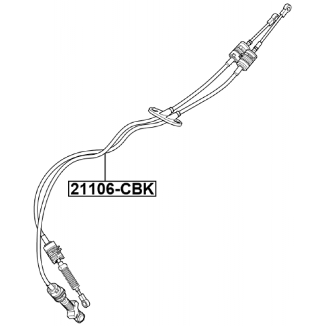 Change Selector Cables For Ford Fiesta MK5 1.25 1.3 1.4 5 Speed Manual FEBEST