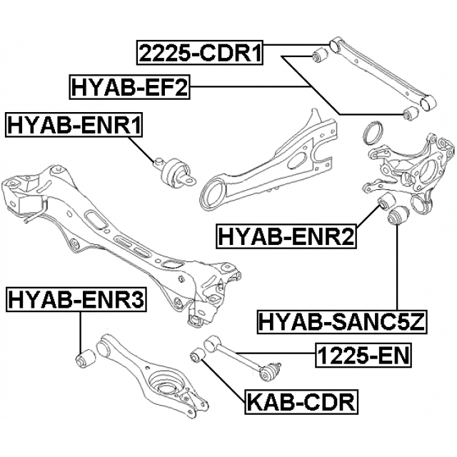 For KIA Ceed 06-13 Hyundai I30 I35 Elantra Rear Upper Control Trailing Arm Rod