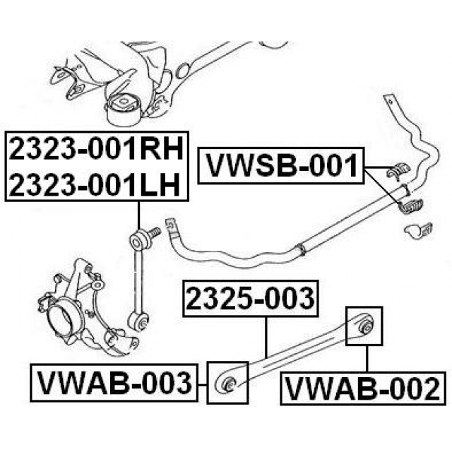 For Rear Suspension Track Control Arm Wishbone VW Touareg 7L 02-10 Audi Q7 4LB