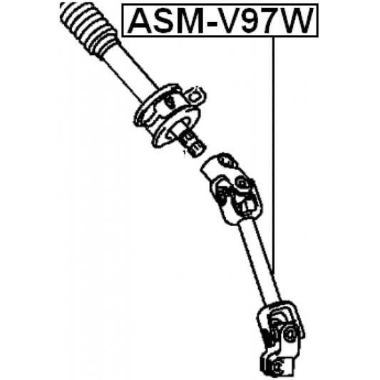 Steering Column Joint UJ Joint For Mitsubishi Pajero Shogun MK3 MK4  Febest