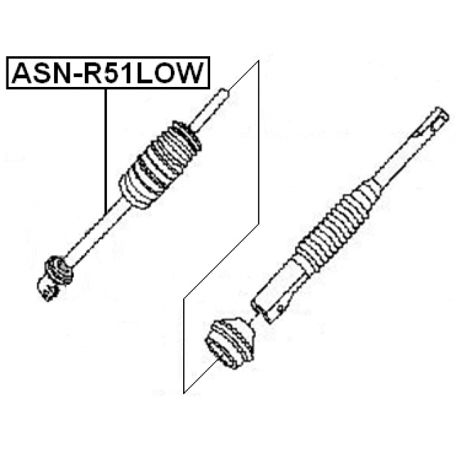 Steering Column UJ Joint Lower For Nissan NP300 Navara Pathfinder Febest