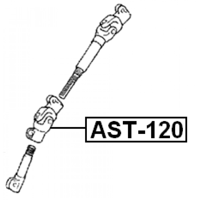 Steering Column Joint UJ Joint For Toyota Corolla E12 01-07 Febest German Quality