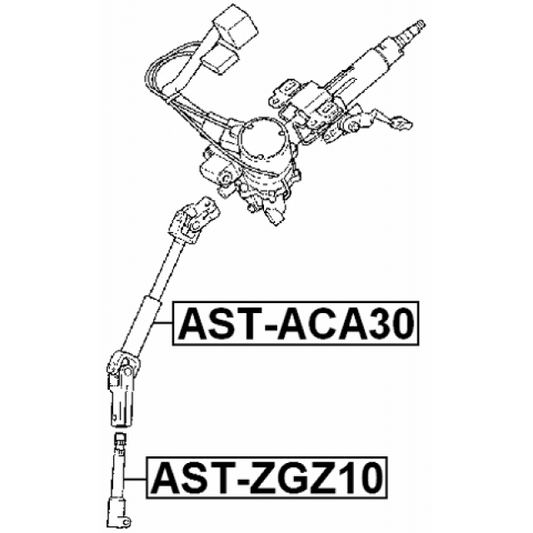 Steering Column Joint UJ Joint For Toyota RAV 4 A3 Febest