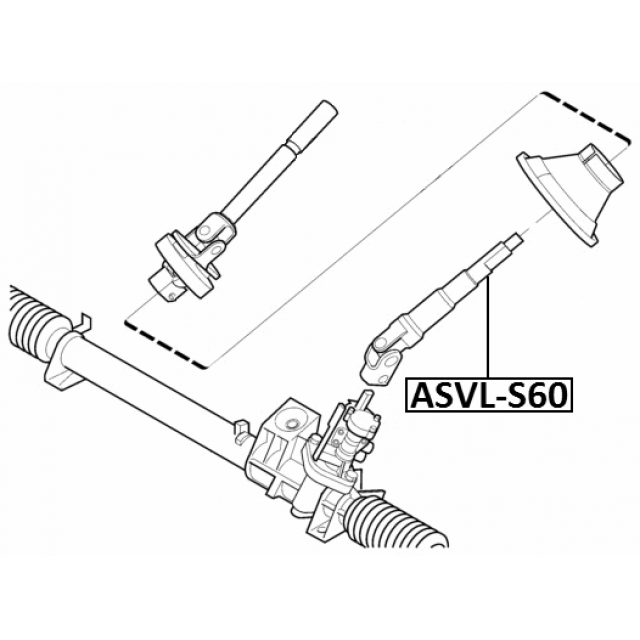 Steering Column Joint Lower UJ Joint For Volvo S60 S80 V70 XC70