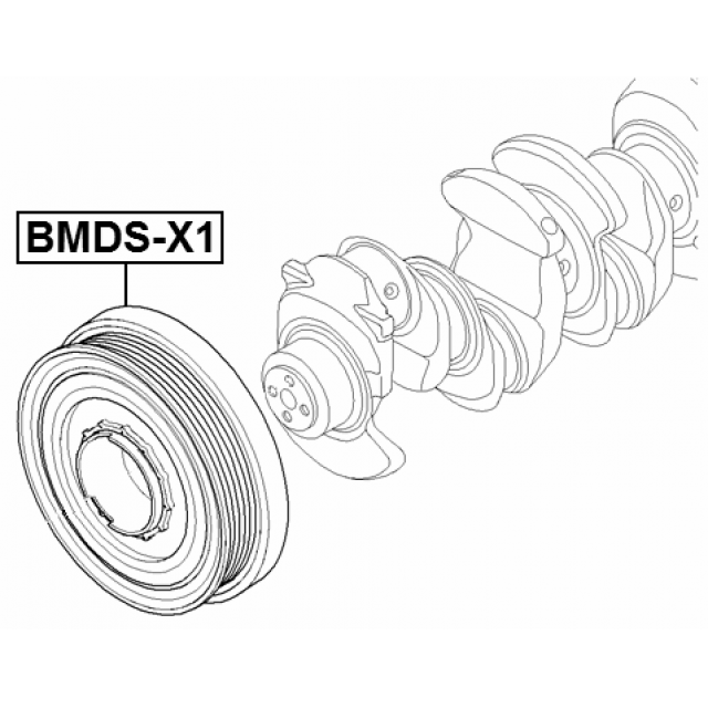 BMW X1 X3 1 3 5 Series Crankshaft Damper Pulley Damper FEBEST German Quality