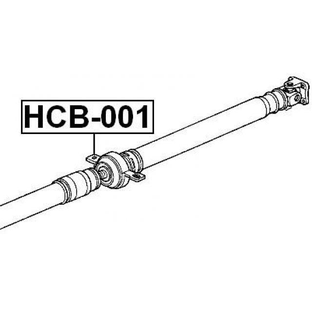 Honda CR-V Centre Propshaft Support Bearing Mount FEBEST German Quality