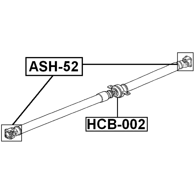 Honda CR-V III Centre Propshaft Support Bearing Mount FEBEST German Quality