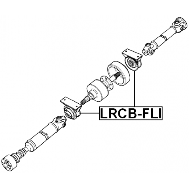 Land Rover Freelander L314 Centre Propshaft Support Bearing Mount FEBEST German Quality