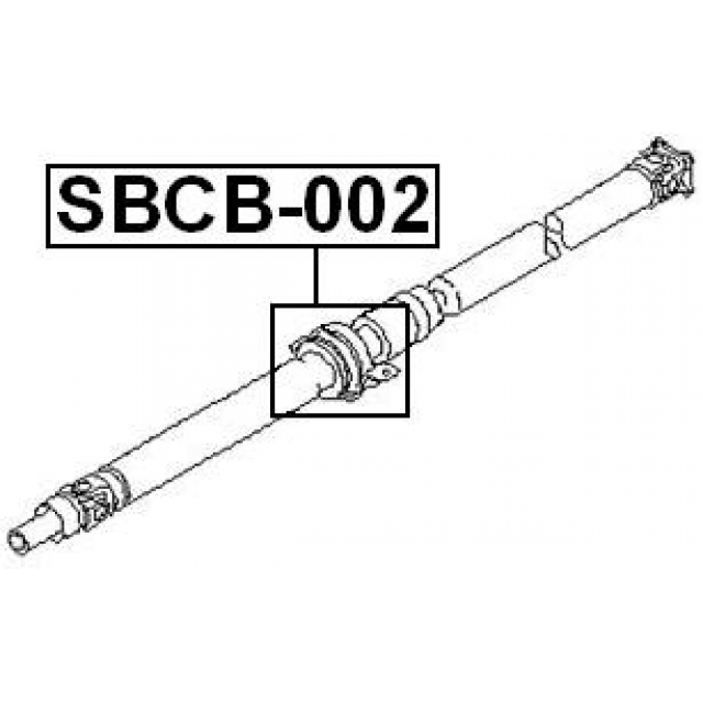 Subaru Forester SF Centre Propshaft Support Bearing Mount 1997-2002 FEBEST