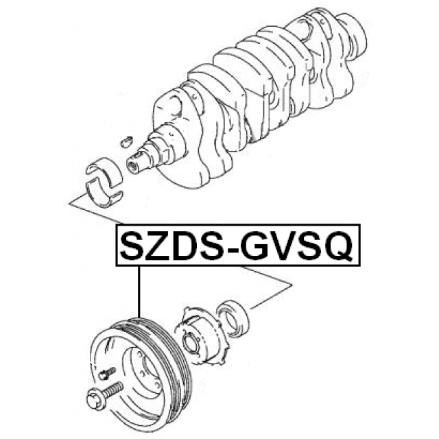 Crankshaft Belt Pulley Fits Suzuki Grand Vitara FT HT GT ET TA TD German Quality