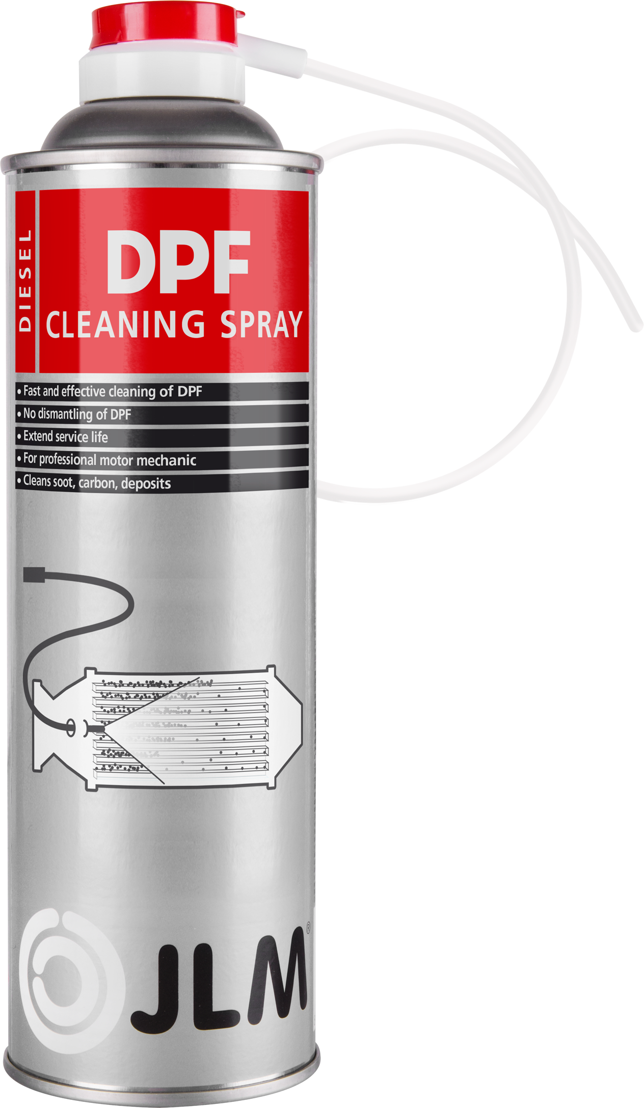 JLM Diesel Particulate Filter DPF Cleaner Spray With Hose 400ml X2