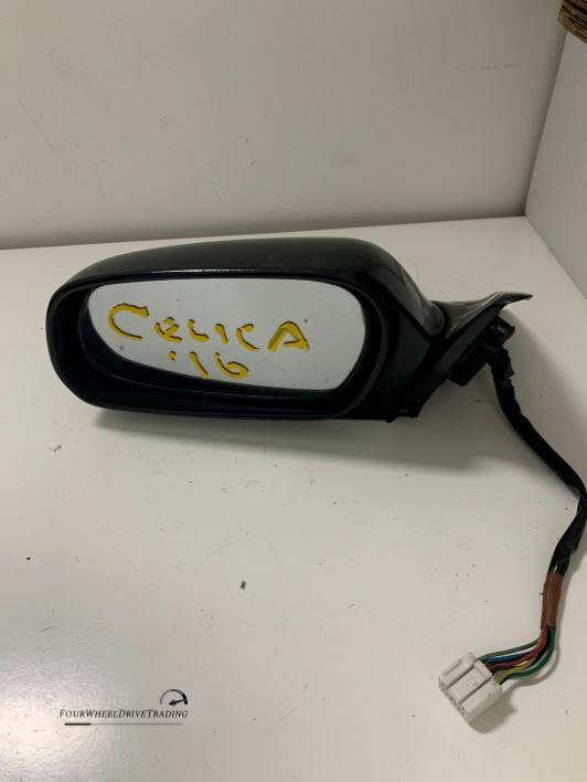 Toyota Celica Passenger Left Wing Mirror Black Mk6 Gen 6 93-99 Gt Gt Four