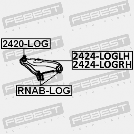 Front Lower Wishbone Arm Ball Joint Fits Renault Megane MK2 Clio MK3 Sandero New