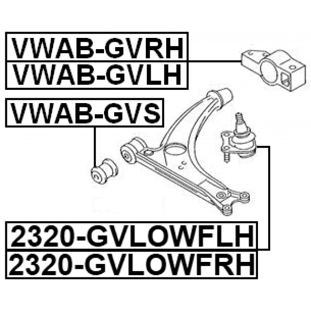 Front Left Lower Arm Ball Joint Fits VW Golf 7 Caddy Touran Audi A1 A3 S3 8V Q3