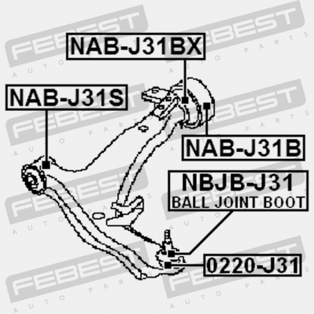 Nissan Qashqai 2 J11 X-TRAIL T32 Fits Renault Kadjar 2011- Lower Arm Ball Joint