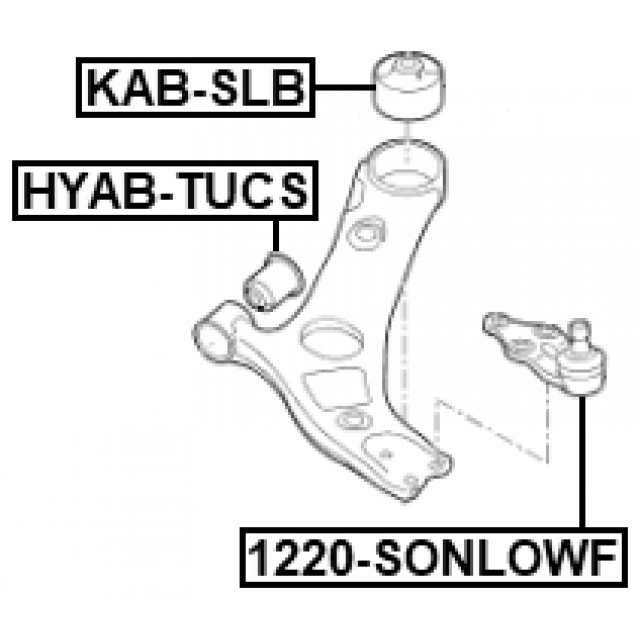 Front Lower Suspension Ball Joint Fits Hyundai I30 KIA CEED 2012-