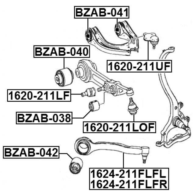 For Mercedes Benz E Class W211 CLS Front Lower Bottom Suspension Ball Joint